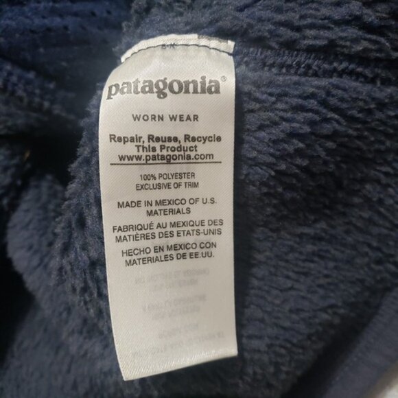 Patagonia Sweatshirt Womens XS Blue Re Tool Fleece Long Sleeve - Picture 6 of 12